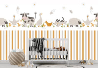 Thumbnail for Papier Peint Animaux  <br/> Ferme et Rayures