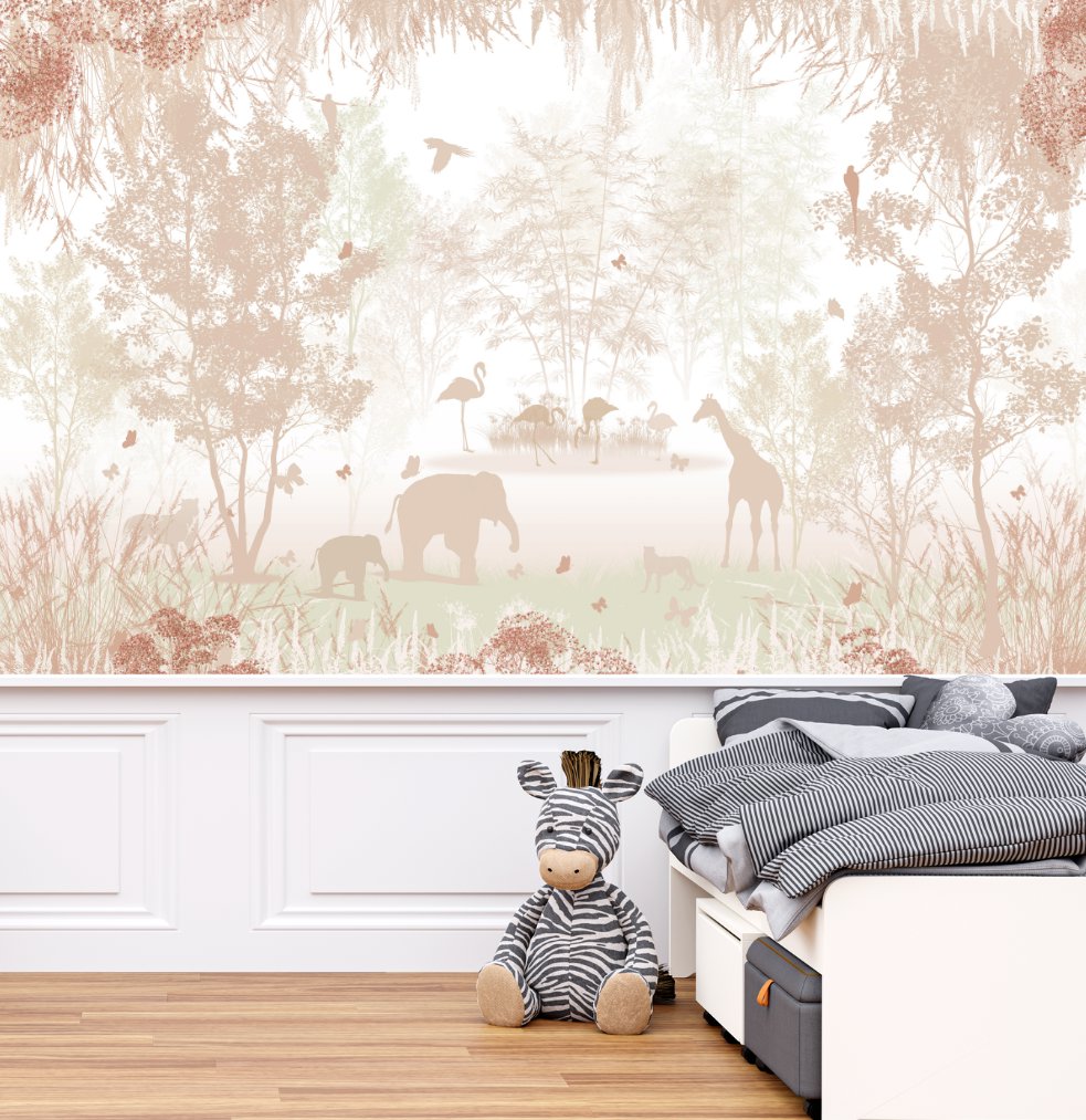 Papier Peint Animaux  <br/> Forêt Ambiance Douce