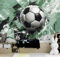 Thumbnail for Papier Peint Foot  <br/> Ballon Vert