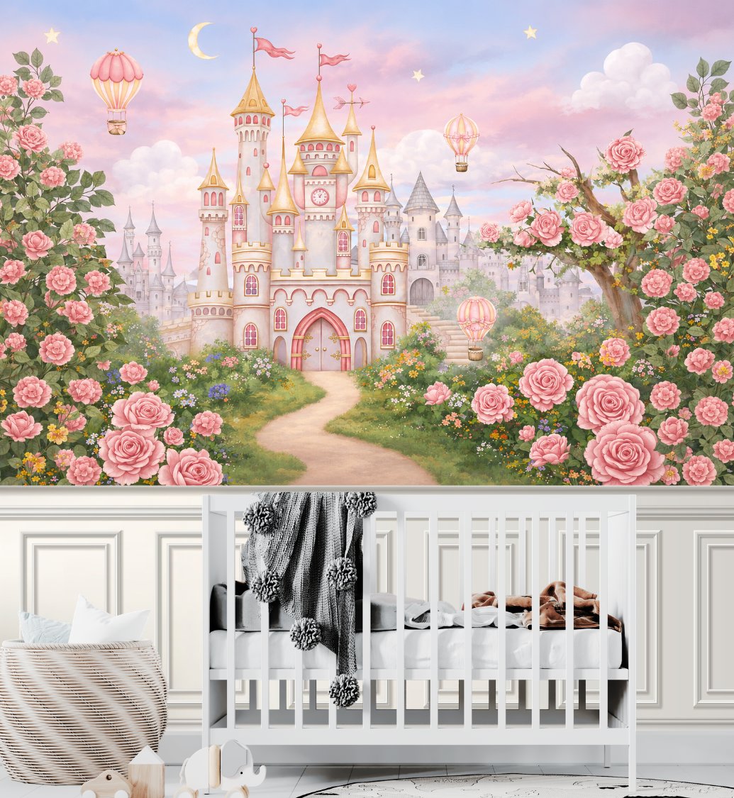 Papier Peint Rose Princesse | Le Petit Intissé
