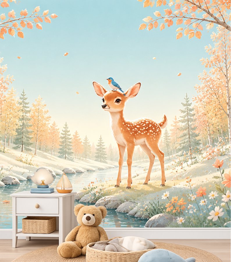 Tapisserie Biche Forêt | Le Petit Intissé