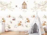 Thumbnail for Papier Peint Panoramique Enfant Animaux Forêt | Le Petit Intissé