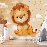 Papier Peint Lion Bébé | Le Petit Intissé