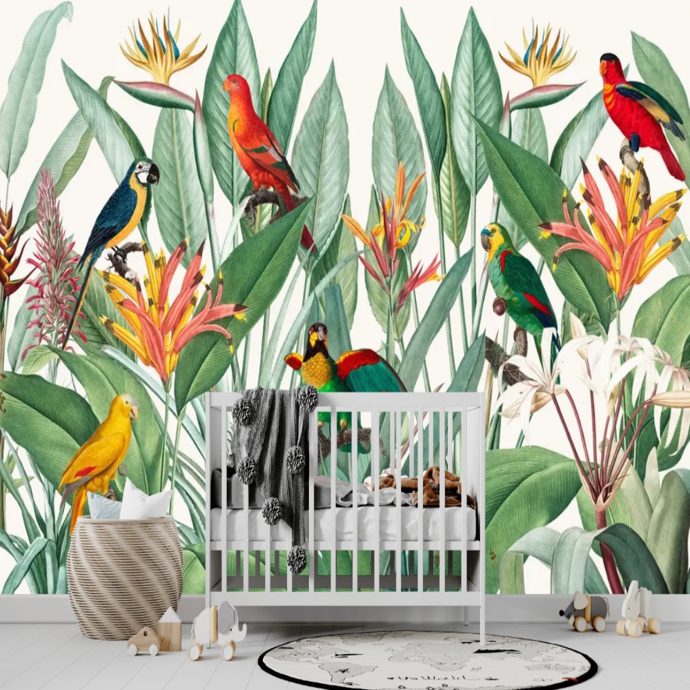 Papier Peint Oiseaux <br/> Evasion Tropicale