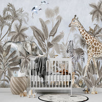Thumbnail for Papier Peint Animaux <br/> Safari Enchanté