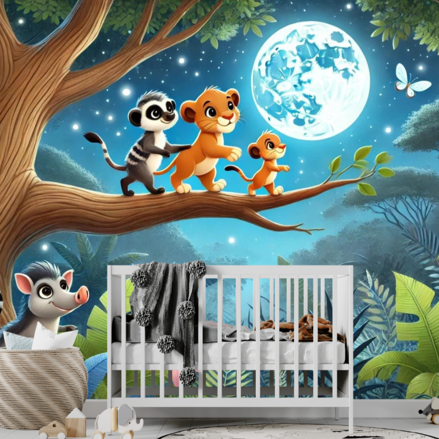 Tapisserie Lion Bébé | Le Petit Intissé