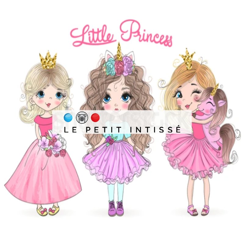Papier Peint Princesse <br/> Little Princess et Licorne