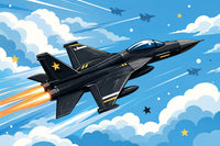 Thumbnail for Papier Peint Avion de Chasse | Le Petit Intissé