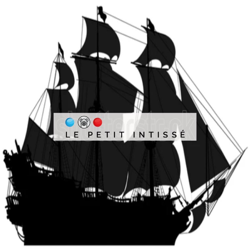 Papier Peint Pirate <br/> Bateau Noir