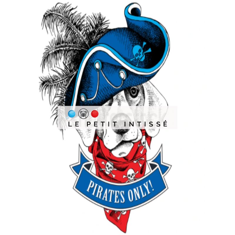 Papier Peint Pirate <br/> Chien Pirate