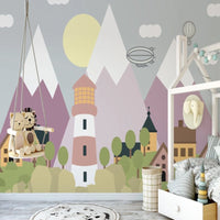 Thumbnail for Papier Peint Bébé Classique <br/> Montagne Colorée
