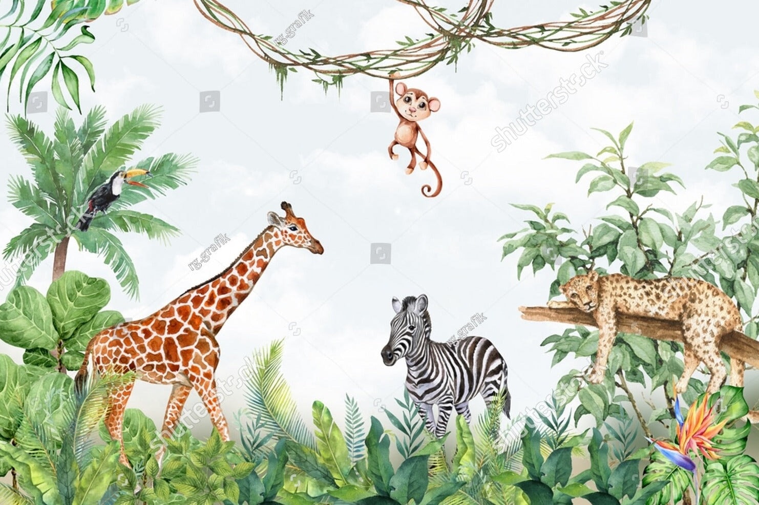 Papier Peint Faune | Le Petit Intissé