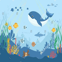 Thumbnail for Papier Peint Mer Baleine | Le Petit Intissé
