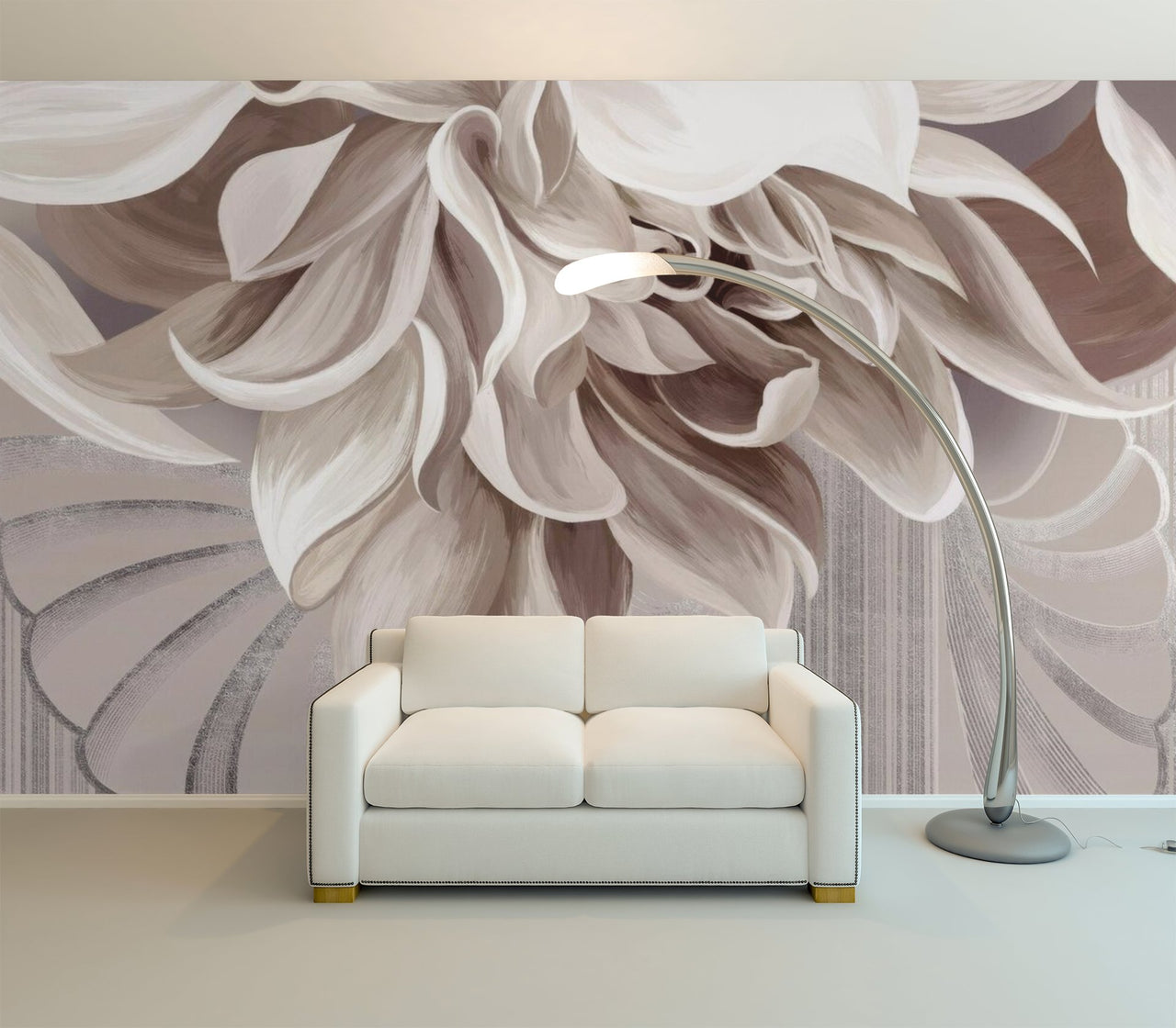 Papier Peint Grosse Fleur