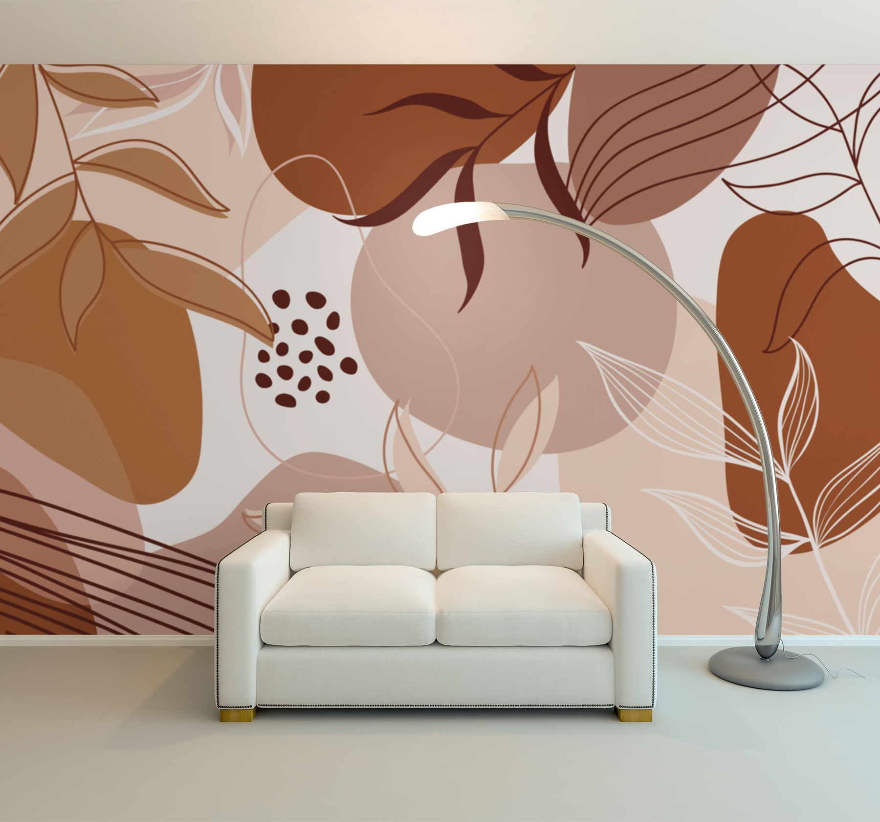 Papier Peint Terracotta Motif | Le Petit Intissé