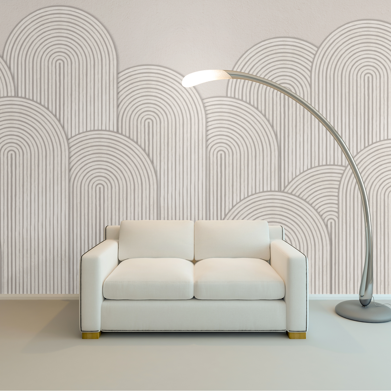 Papier Peint Beige avec Motif | Le Petit Intissé