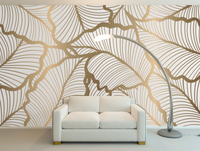 Thumbnail for Papier Peint Panoramique Or et Blanc | Le Petit Intissé