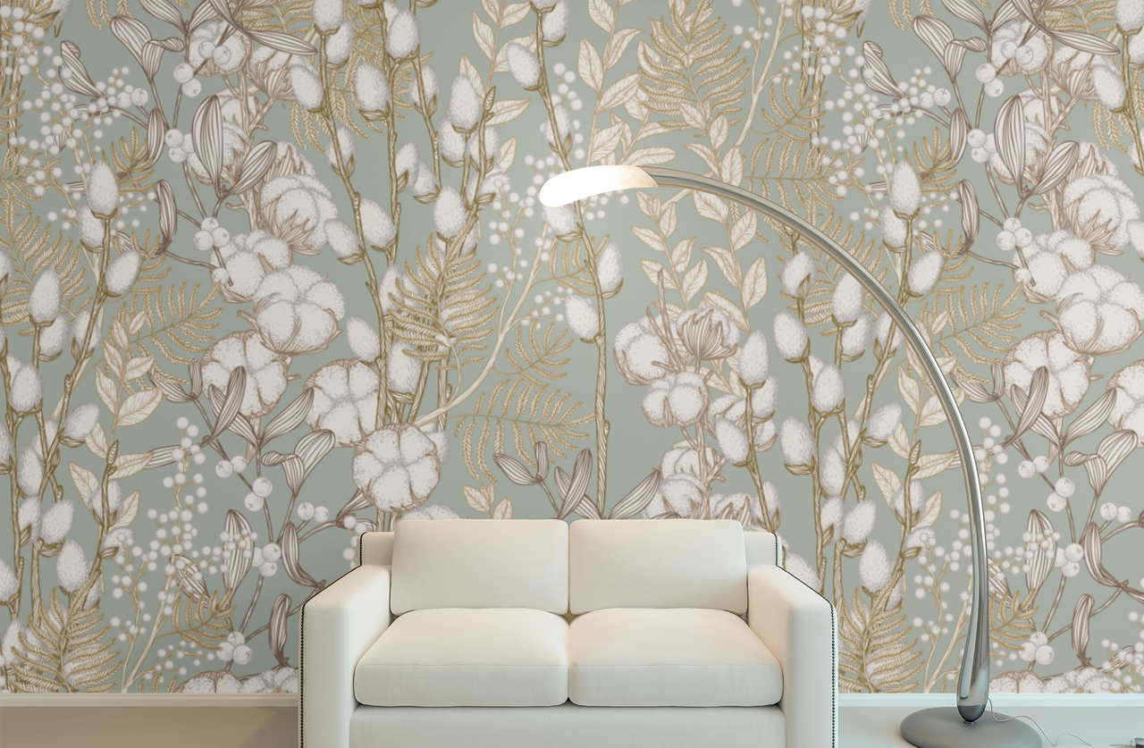 Papier Peint Fleuri Pour Chambre Adulte | Le Petit Intissé