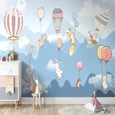 Papier Peint Animaux <br/> Balloons in the Sky