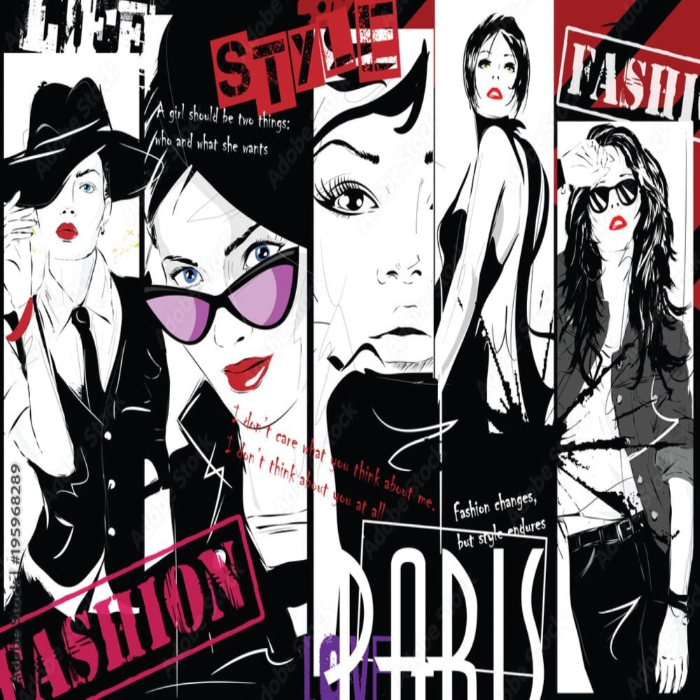 Papier Peint Noir et Blanc Tendance | Le Petit Intissé