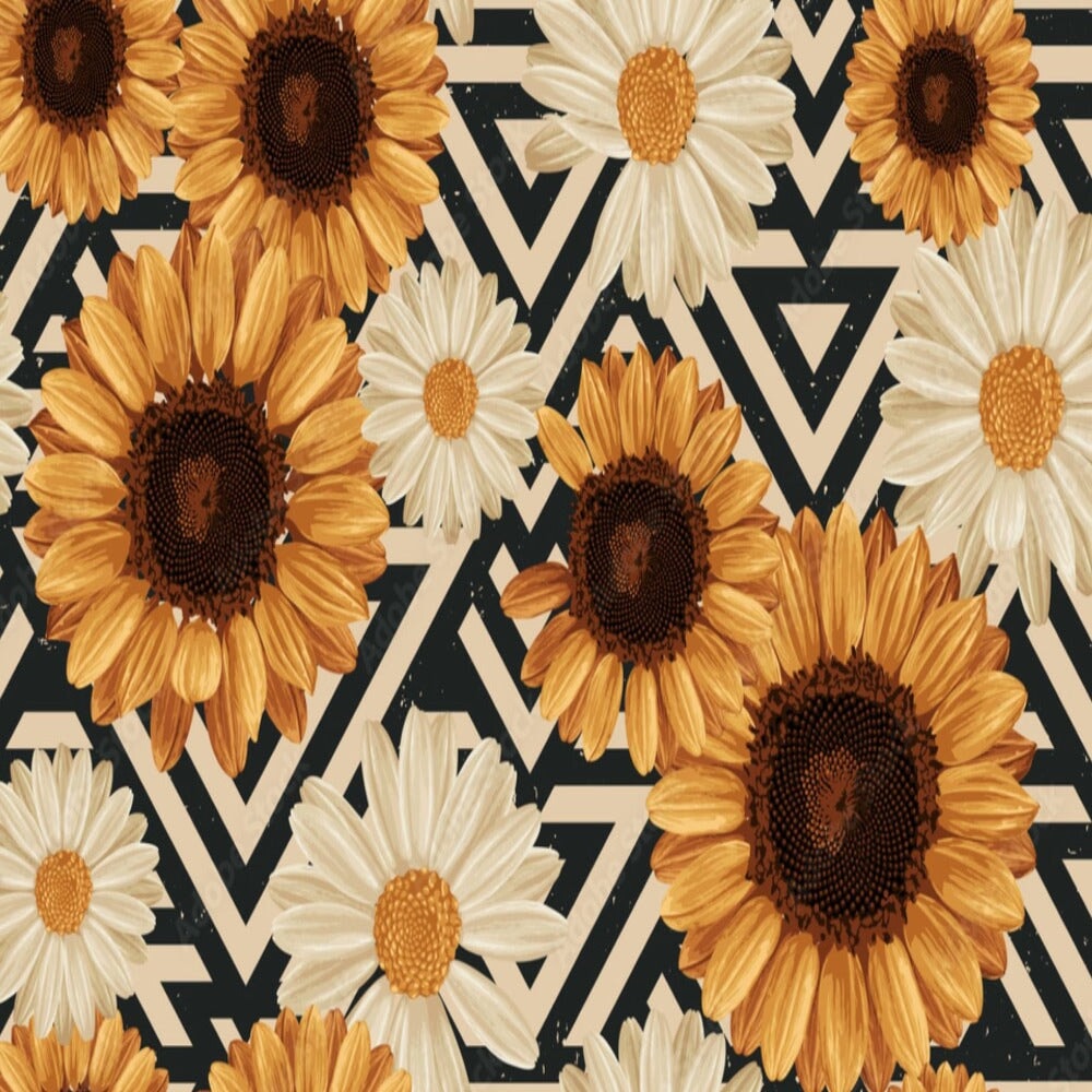 Papier Peint Grosses Fleurs Retro | Le Petit Intissé