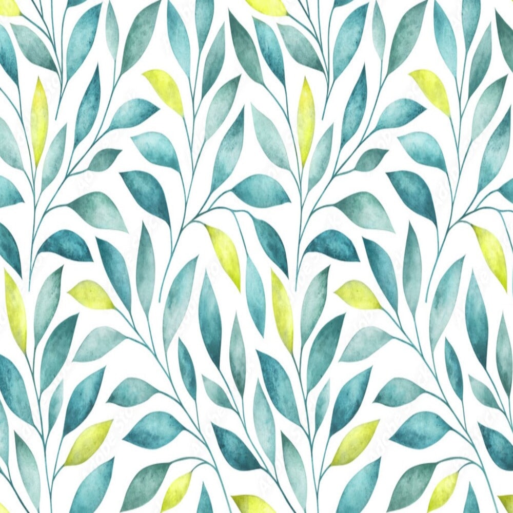 Papier Peint Feuillage Vert et Jaune | Le Petit Intissé