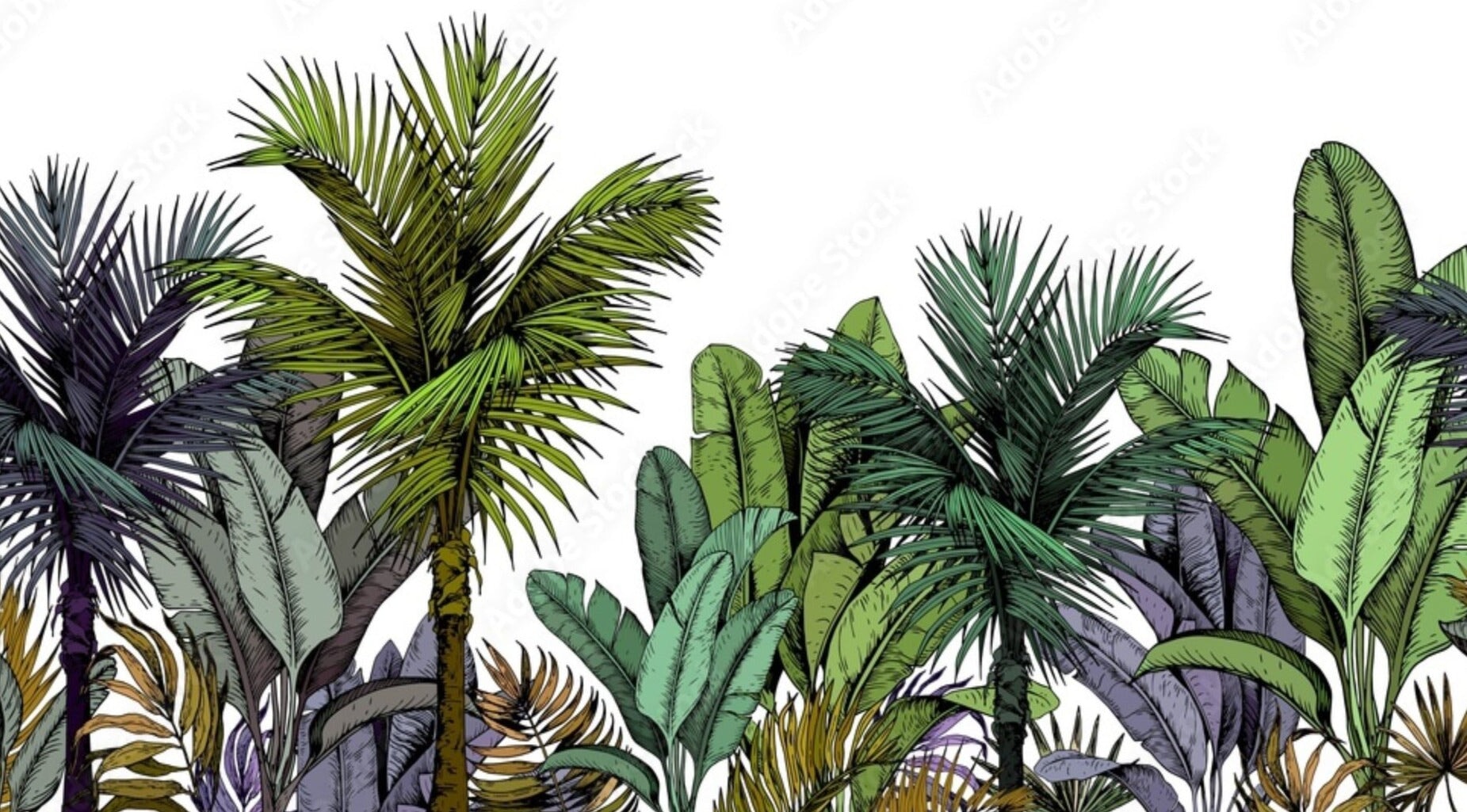 Papier Peint Tropical pour Chambre | Le Petit Intissé