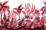 Papier Peint Arbre Rouge | Le Petit Intissé
