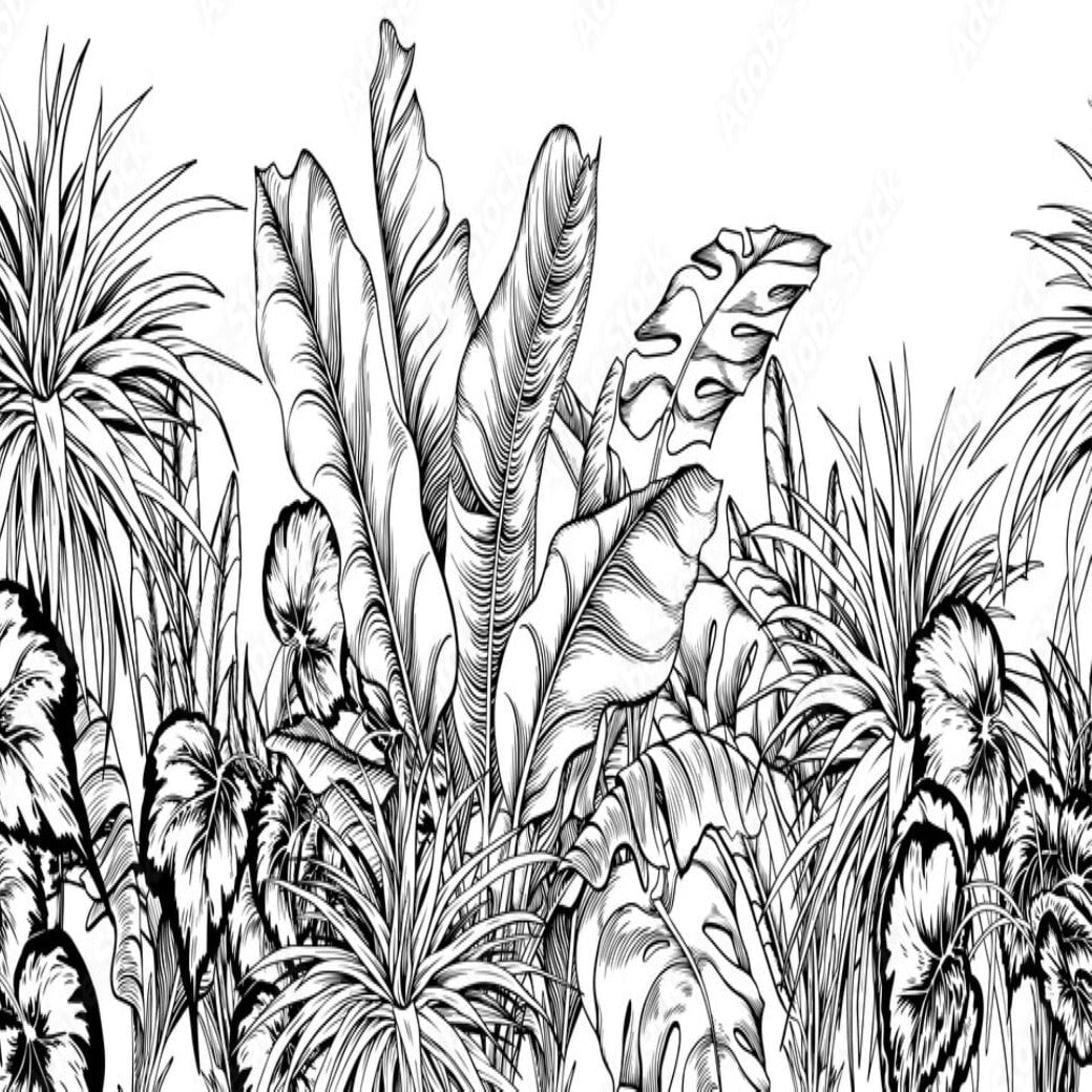 Tropical Jungle Papier Peint Tropical | Le Petit Intissé