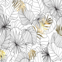 Thumbnail for Papier Peint Jungle Noir et Or | Le Petit Intissé