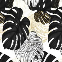 Thumbnail for Papier peint panoramique jungle noir et blanc pas cher | Le Petit Intissé