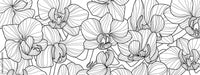 Thumbnail for Tapisserie Fleur Noir et Blanc | Le Petit Intissé
