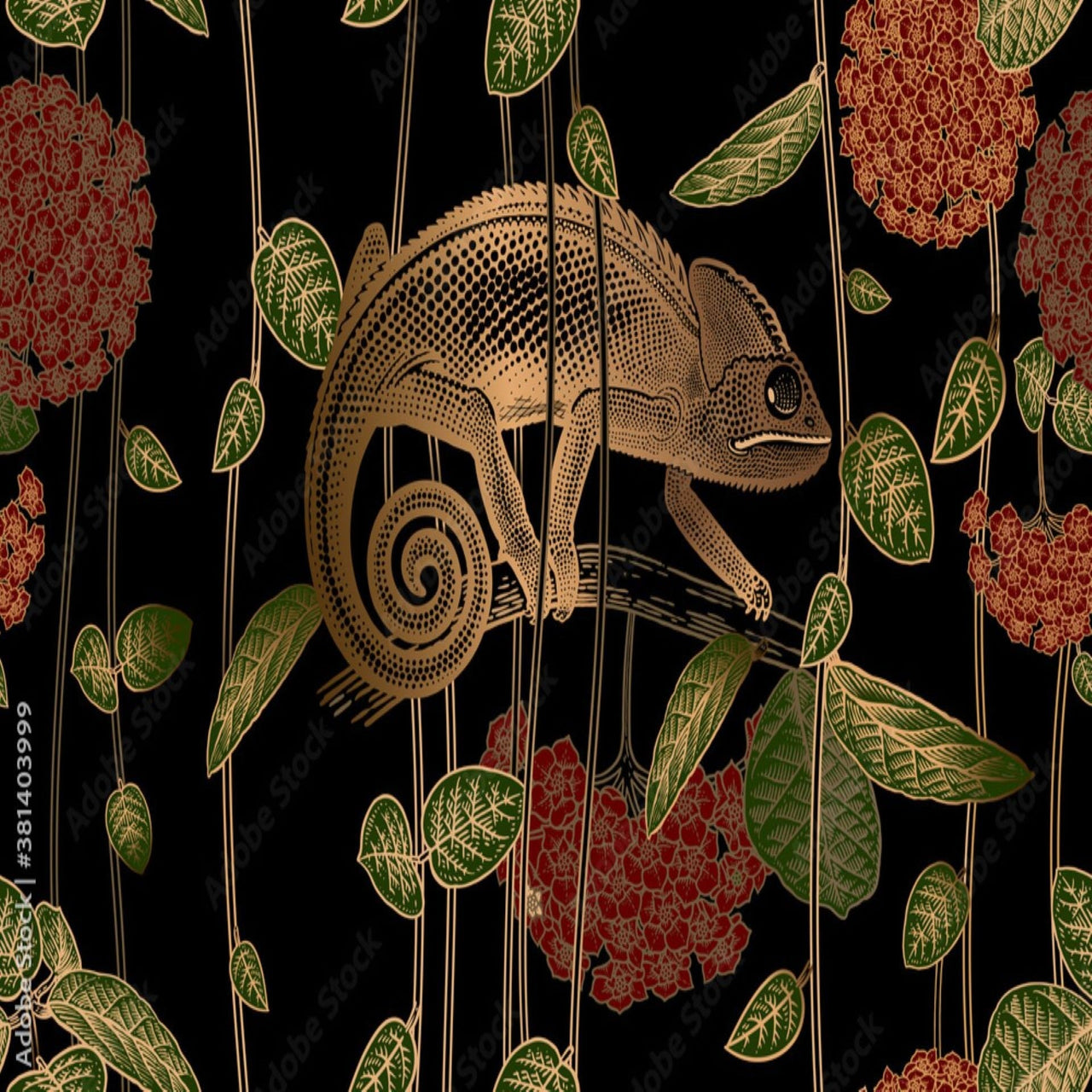 Papier Peint Caméléon | Le Petit Intissé