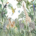Papier Peint Panoramique Jungle Animaux | Le Petit Intissé