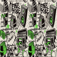 Thumbnail for Papier Peint Graffiti <br/> Free Style Noir