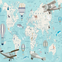 Thumbnail for Papier Peint XXL Mappemonde | Le Petit Intissé