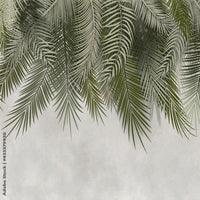 Thumbnail for Papier Peint Tropical <br/> Ambiance Vert et Gris