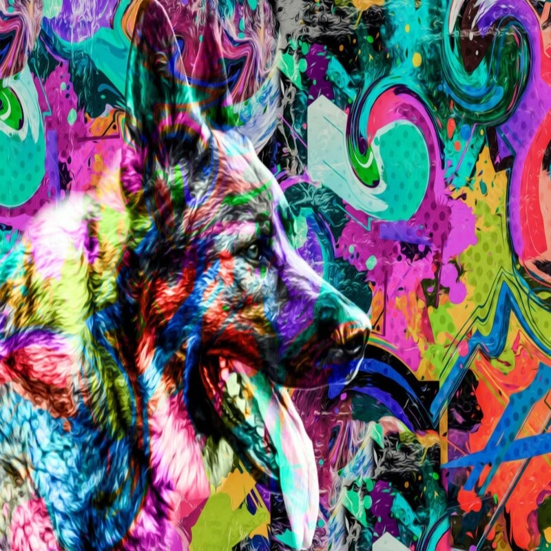 Chien Déco Multicolore | Le Petit Intissé