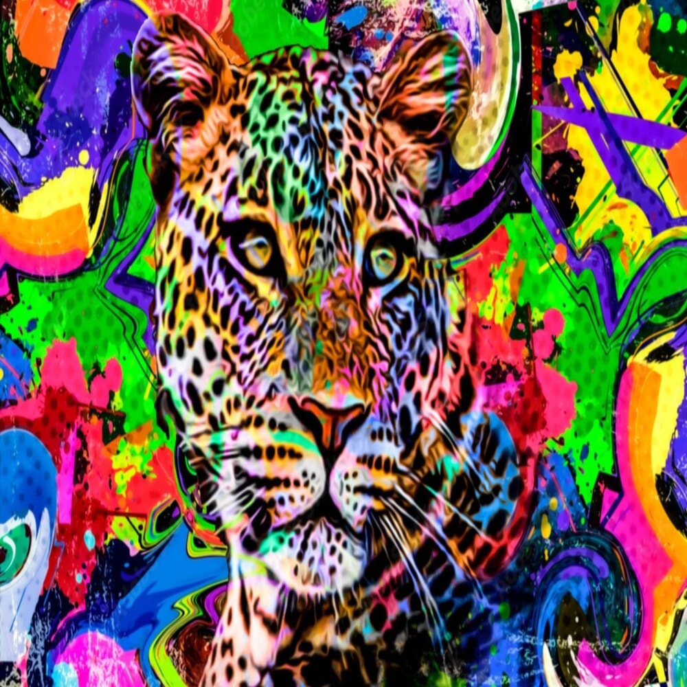 Papier Peint Léopard Rose | Le Petit Intissé