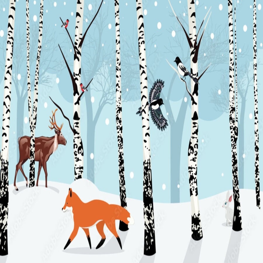 Affiche Animaux Forêt Chambre Bébé | Le Petit Intissé