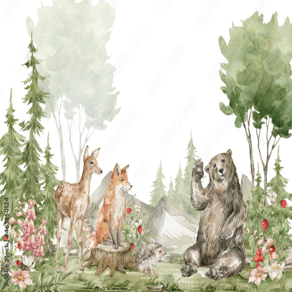 Tapisserie Forêt Biche | Le Petit Intissé