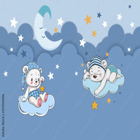 Thumbnail for Nuage Mural Chambre Bébé | Le Petit Intissé
