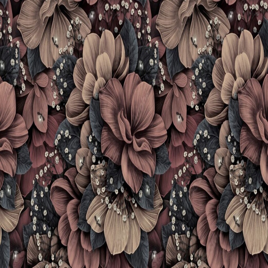 Papier Peint Fleuri Vintage Pas Cher | Le Petit Intissé