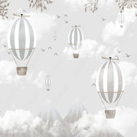 Thumbnail for Papier Peint Bébé Classique <br/> Ciel Ton Gris