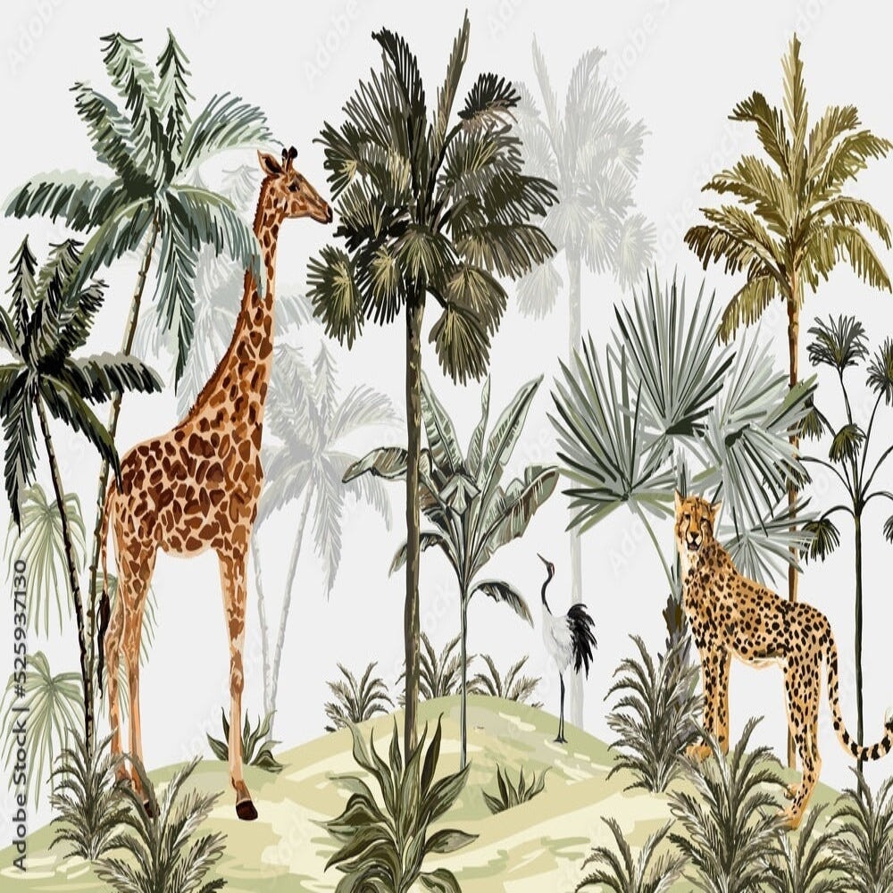 Décoration Murale Chambre Bébé Jungle | Le Petit Intissé