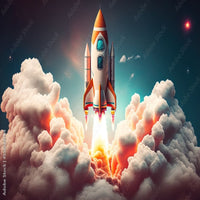 Thumbnail for Décoration Murale Fusée | Le Petit Intissé