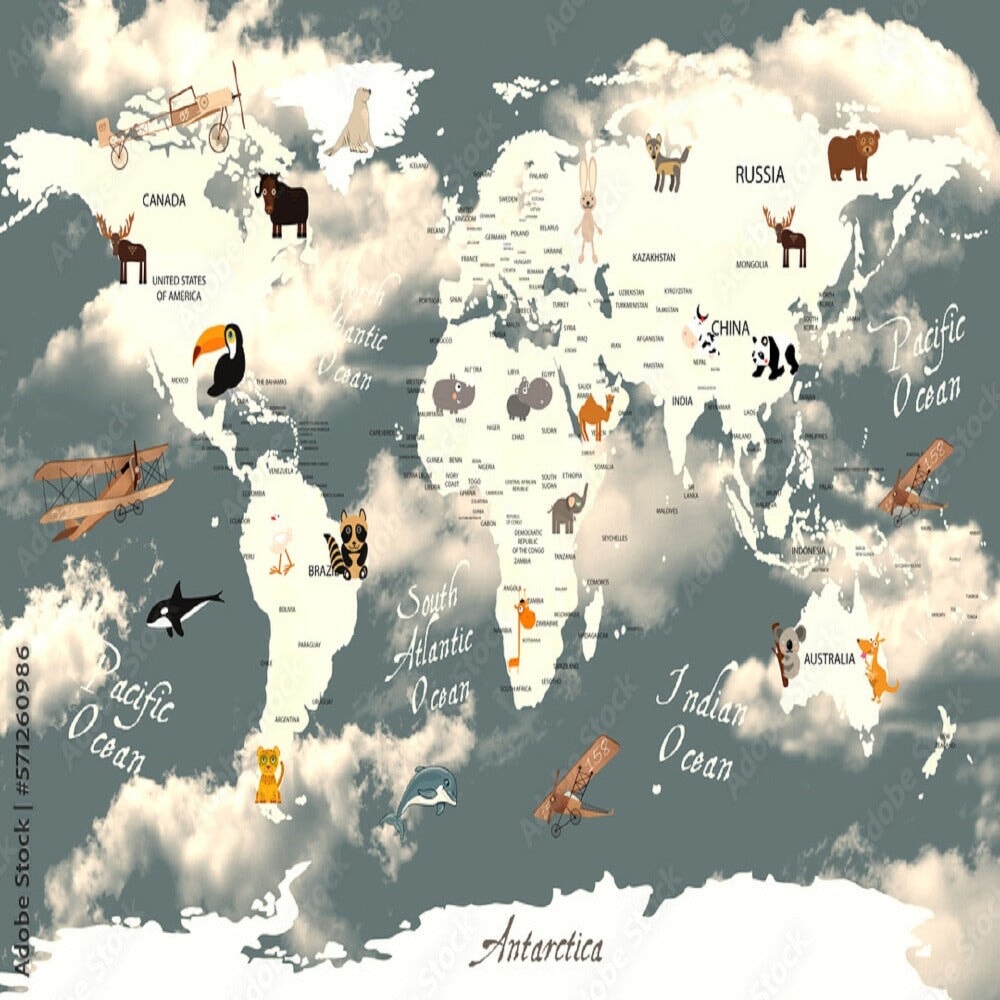 Planisphère Animaux | Le Petit Intissé