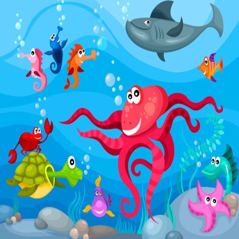 Papier Peint Poulpe | Le Petit Intissé