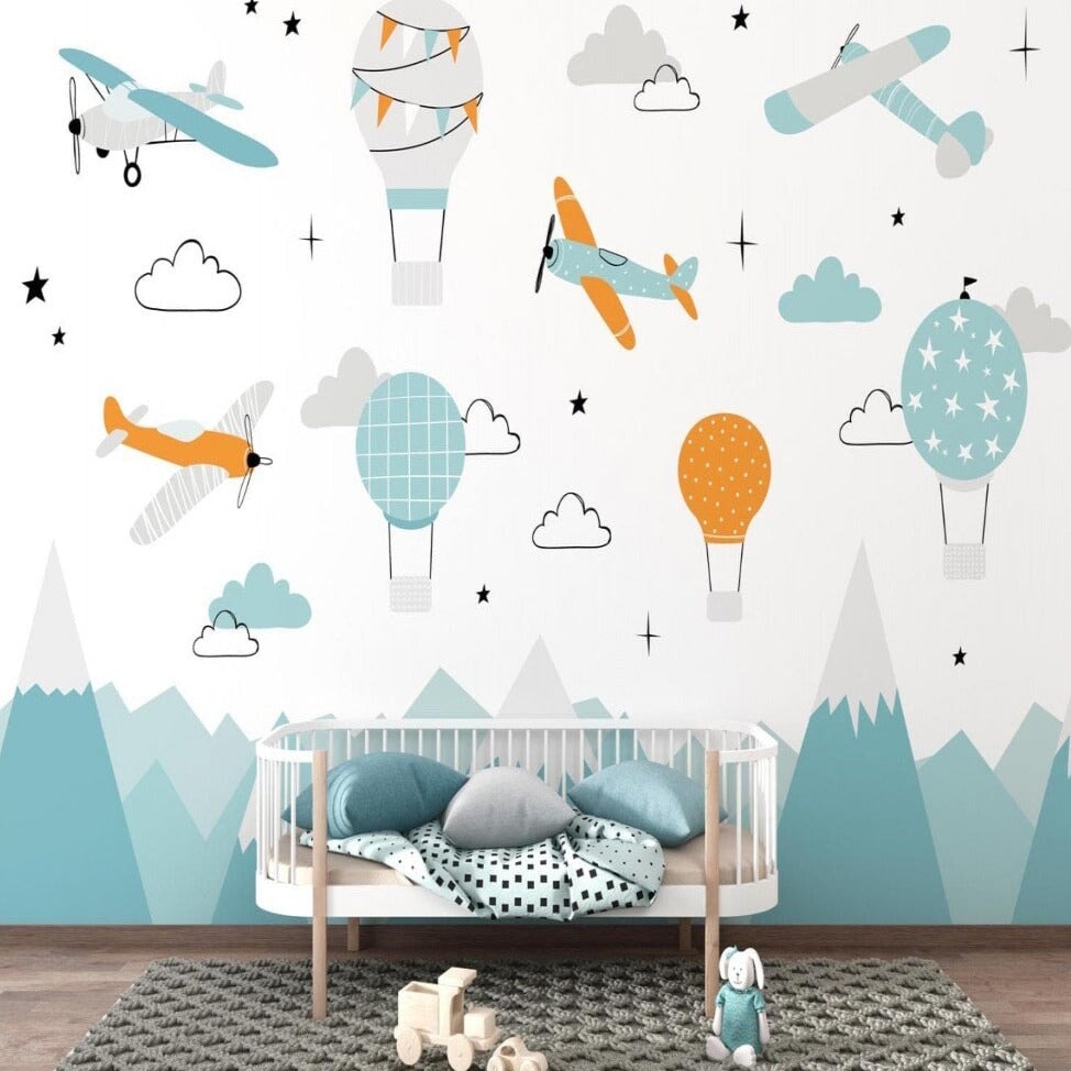 Papier Peint Panoramique Bébé Garçon | Le Petit Intissé