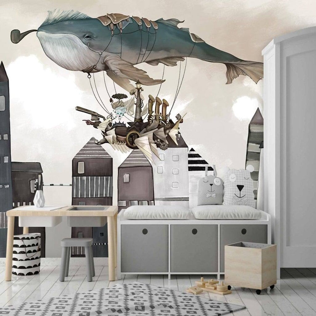 Papier Peint Panoramique Steampunk | Le Petit Intissé